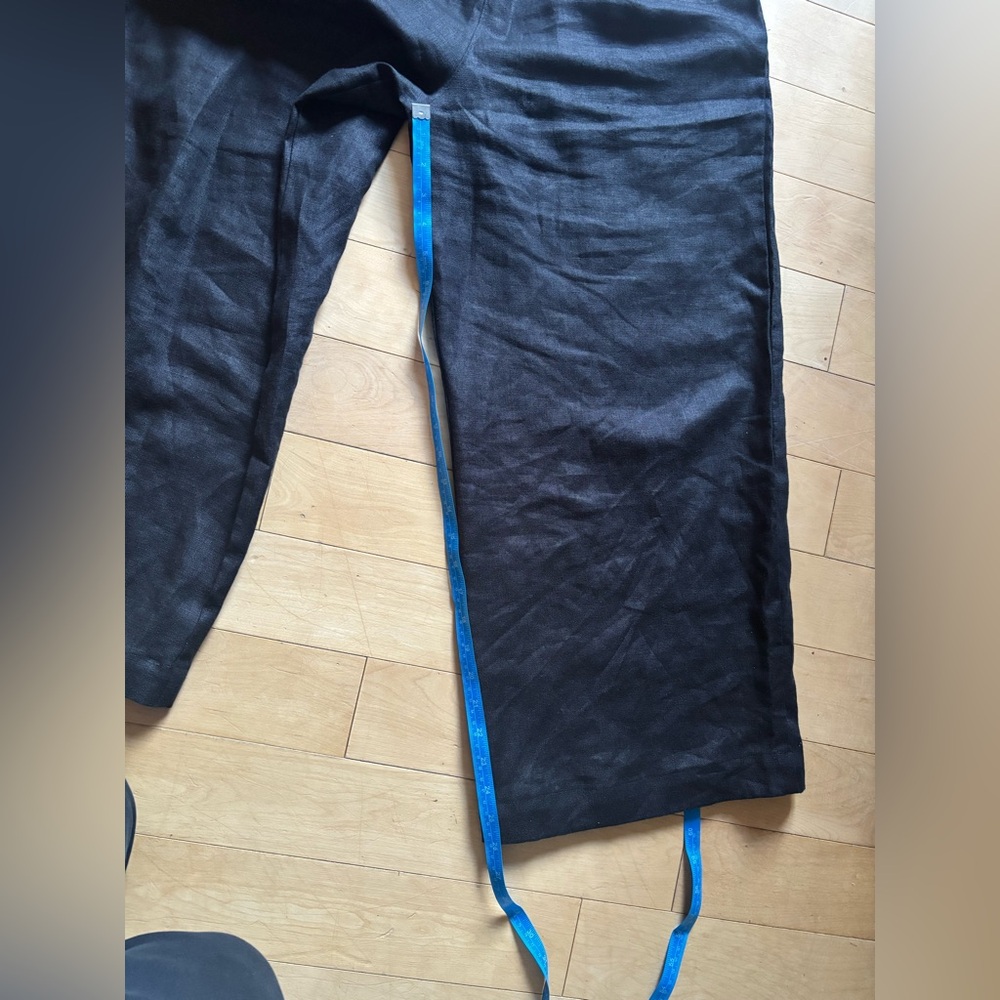JIMI black linen pants - Picture 3 of 11
